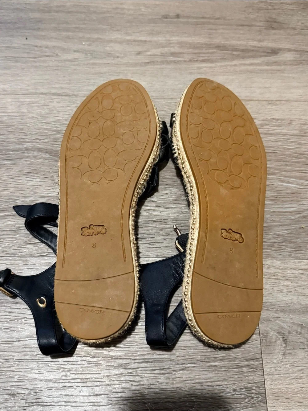 Coach Strappy Espadrille Sandals with Jute Sole